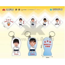 亞加力人像匙扣